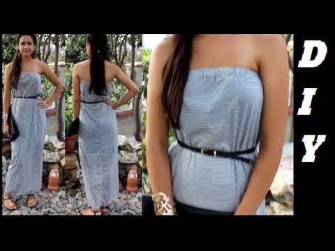 How to make Strapless Maxi Dress DIY DamaV425