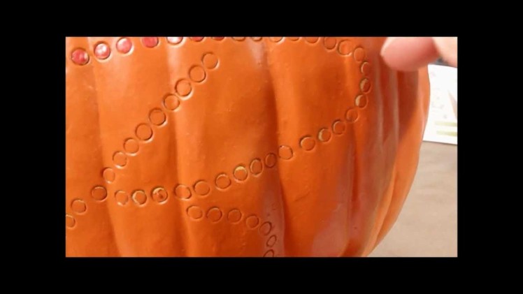 How To Monogram A Pumpkin, A Hole Punch Craft