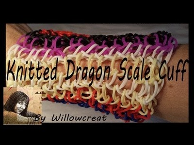 Knitted Dragon Scale Cuff -  Original version one*