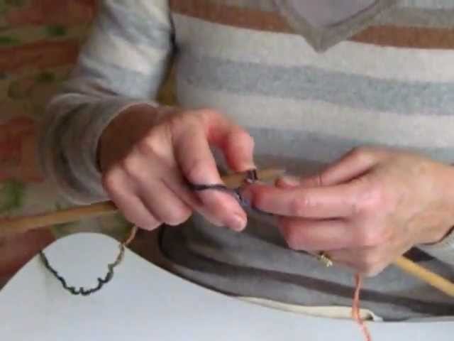 Knitting a Scarf - an unusual stitch demonstration