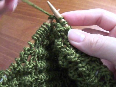 Knitting Increase Stitch (P1, K1, P1)