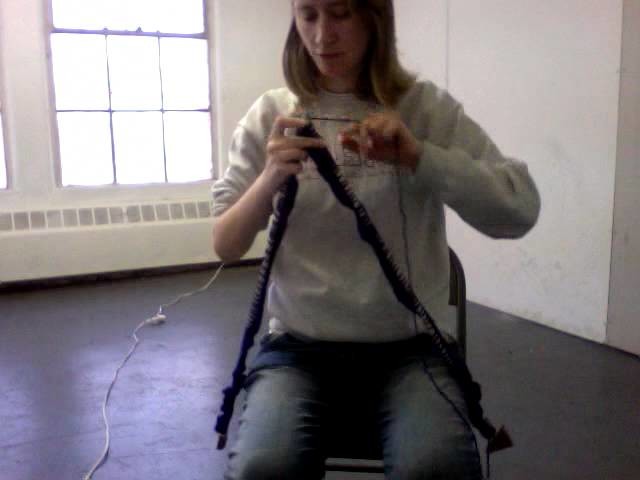 Knitting with big needles