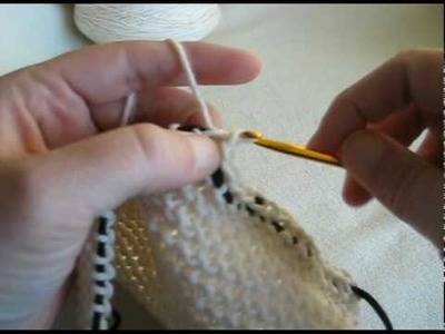 Knooking: Basic Knit or Slip Stitch Crochet Bind Off