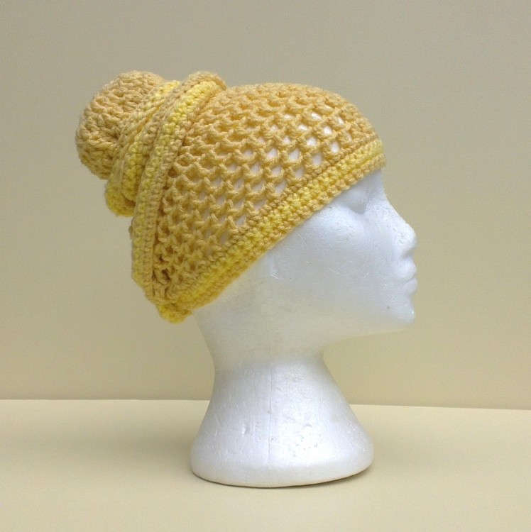 Mesh Head Wrap Hat Crochet Tutorial