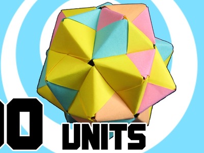 Modular Origami Icosahedron 30 Sonobe Units
