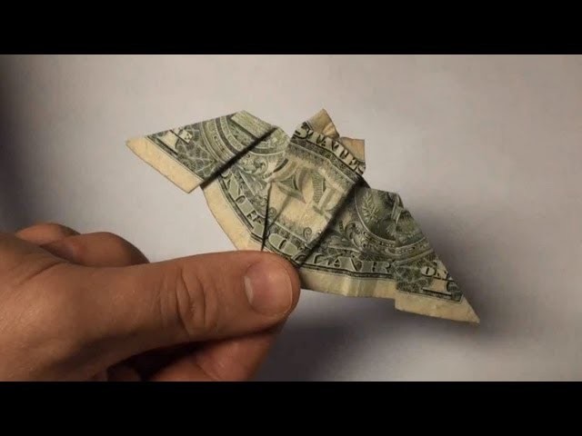 Origami Bat - Dollar Bill Paper Folding - Halloween Bats Tutorial - Full Instructions
