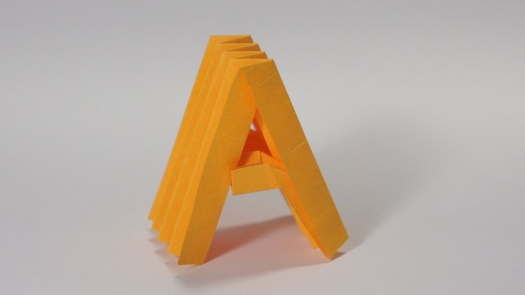 Origami Letter 'A'