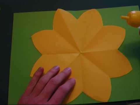 Pop-up - papercraft - pop-up paper flower - tutorial - dutchpapergirl