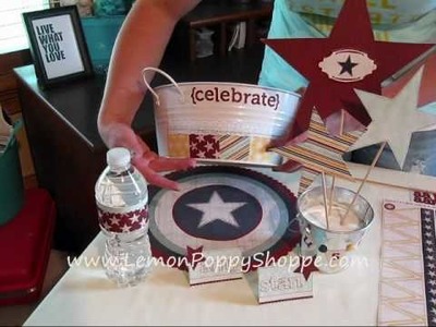 Scrapbook Project - 4th of July decor