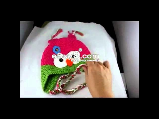 Toddler Baby Owl Ear Flap Crochet Beanie Photography Photo Handmade Hat Ymm4w Green