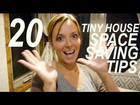 TWENTY TINY HOUSE Space Saving Tips Tour -in one take!