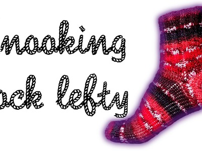 "Wooly Tricks" sock knooking. knitting pattern for lefties
