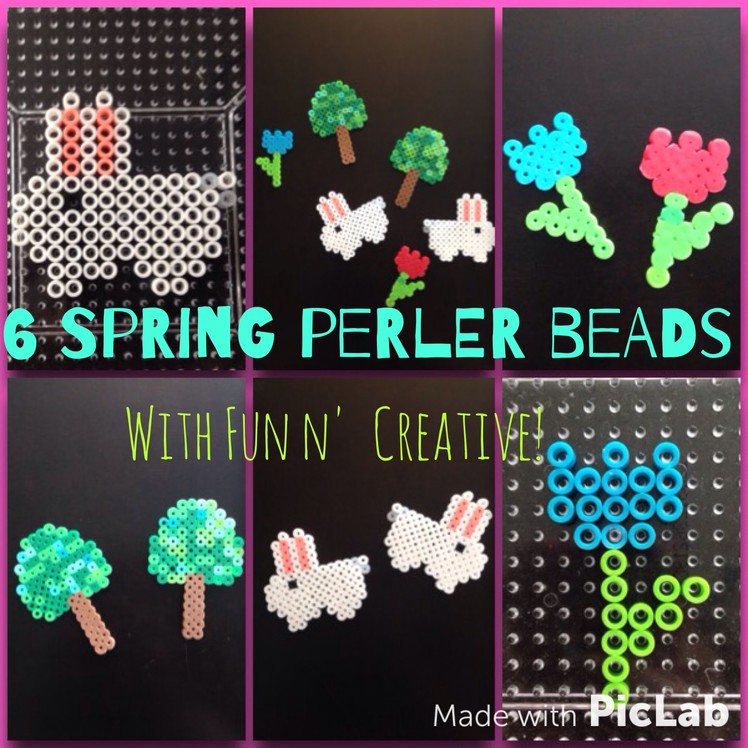 6 Spring Perler Bead Tutorials! Collab with Fun N’ Creative