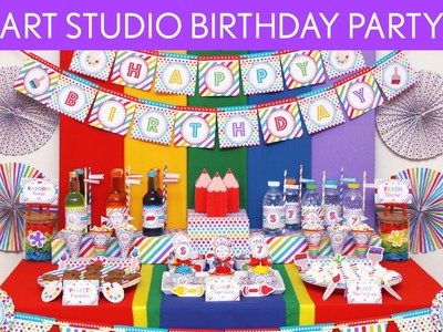 Art Studio Birthday Party Ideas. Art Studio - B125