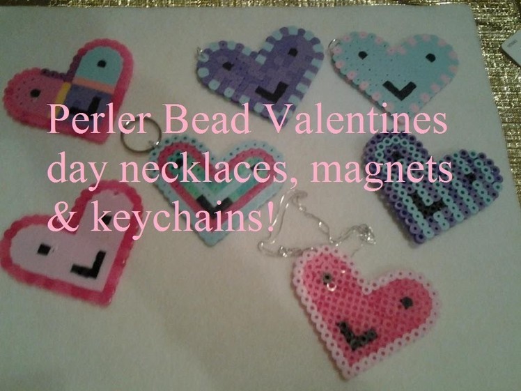 Artistic Friday Perler Bead Hearts (DIY)