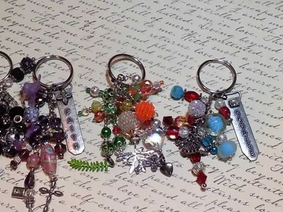 Beaded key chain-  purse charms