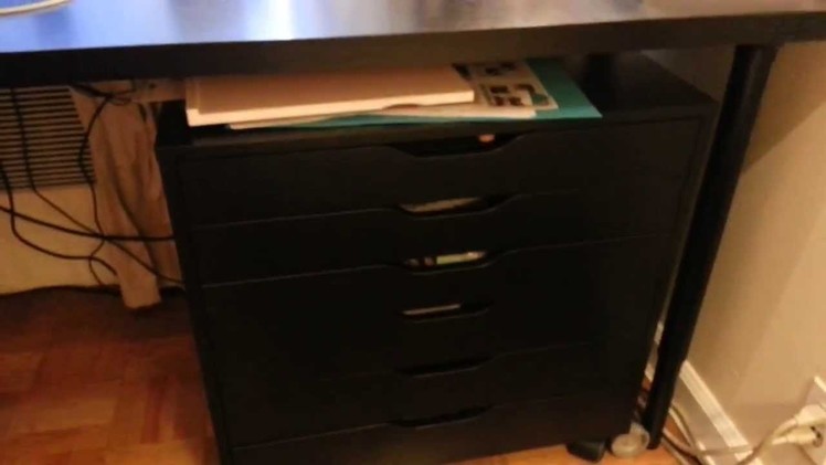 Craft Space Storage and Desk with Ikea