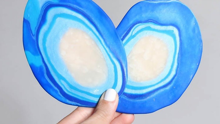 Creat Cool Faux Agate Coasters - DIY Home - Guidecentral