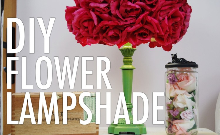 DIY Flower Lampshade with Mr. Kate