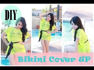 DIY :  How to sew bikini cover up. swimsuit cover up
