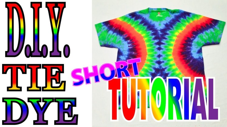 DIY Symmetrical Side Circle Tie Dye Shirt [Short Tutorial]