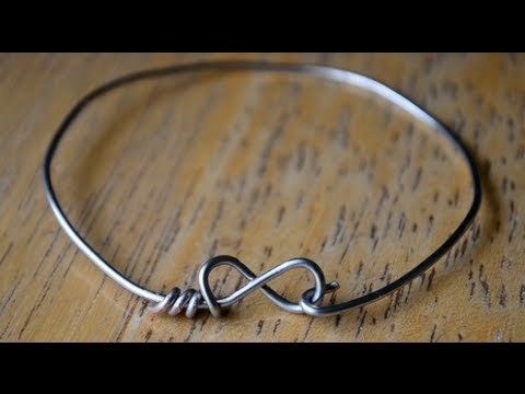 DIY Wire Infinity.Heart Bracelets