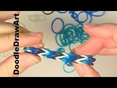 Doodle Draw Art now has Rainbow Loom Elastics tutorials done with Crochet Hook!