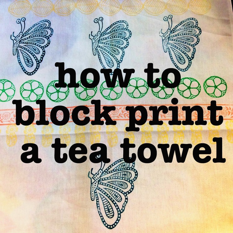 How to block print - Hobby craft fabric printing