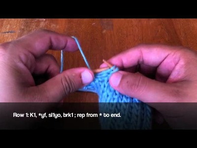 How to Knit Left Handed: The Brioche Stitch