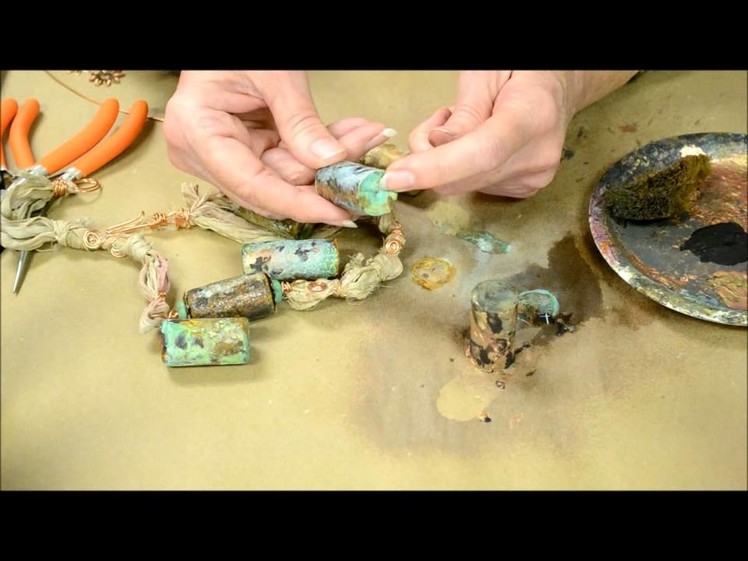 How to make a cork bead with verday paint
