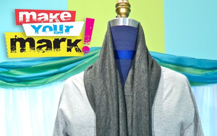 How to Make a Scarf Neck Cardigan DIY