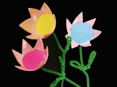 How to make an egg carton flowers - EP