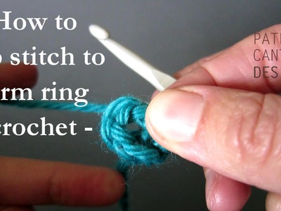How to slip stitch crochet to form ring