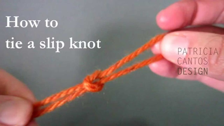 How to tie slip knot for knitting