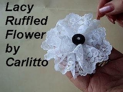 Lacy fabric flower by carlitto