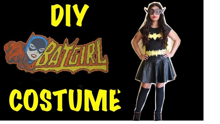 Last Minute DIY Halloween Batgirl Costume