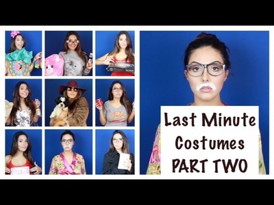 Last Minute Halloween Costumes Part 2 - Easy DIY - No Makeup