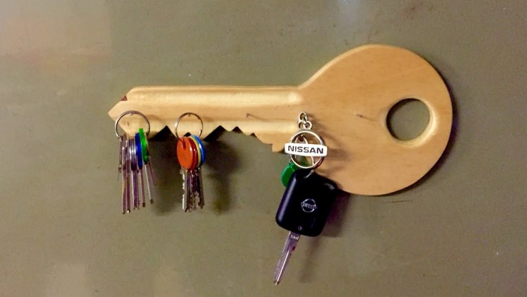 Make a Wooden Key Shaped Key Holder - DIY Home - Guidecentral