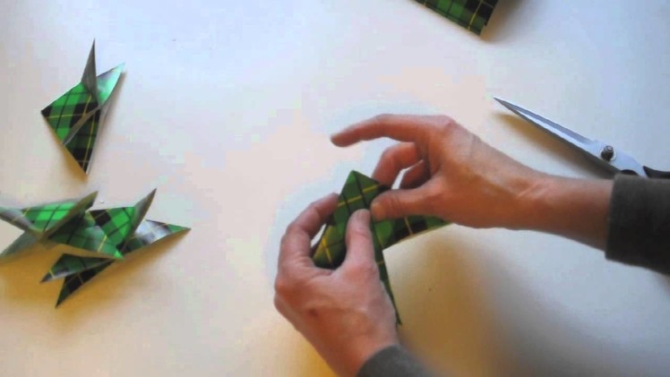 Make Wrapping Paper Origami Christmas Ornaments