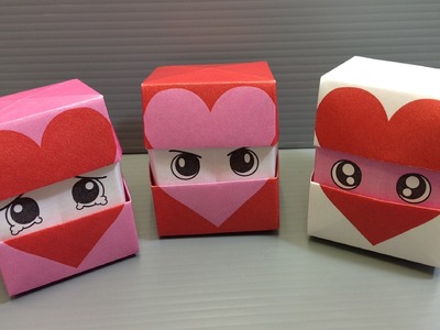 Origami Changing Faces Heart Cube - Print at Home