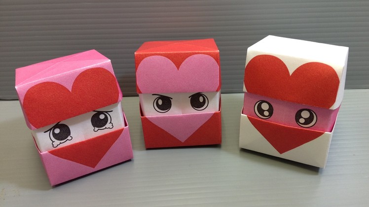 Origami Changing Faces Heart Cube - Print at Home