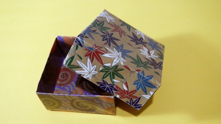 Origami - How to make a Box with Lid