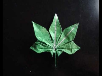 Origami Marijuana Leaf