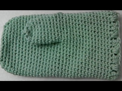 Oven mitt glove lefty crochet tutorial