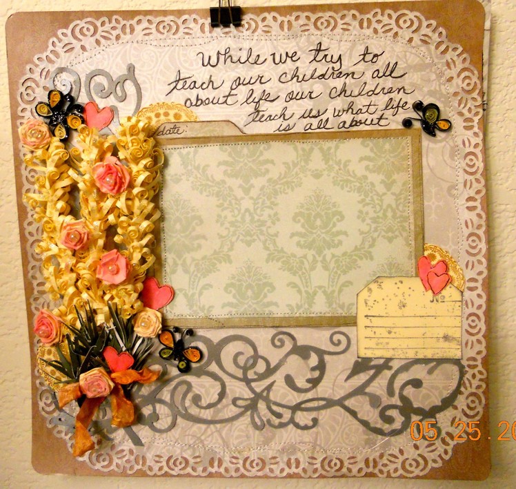 Quilling single page layout