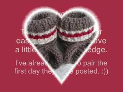 Sock Monkey Booties - Knitting Pattern Presentation