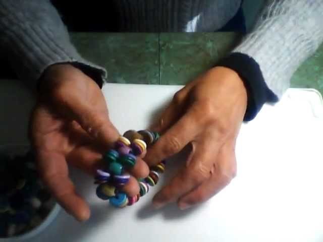 Stretch Bracelet with Stone and Ceramic Beads