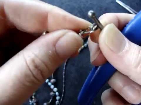 Tidal Wave-Crimp Bead-How To-Three Strand Necklace by Beth Murr