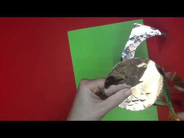 Tutorial - Chirstmas craft for kids - Silver foil embossing