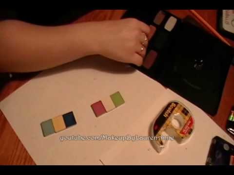 Tutorial:  DIY DVD Eyeshadow Palettes ~ Part 2